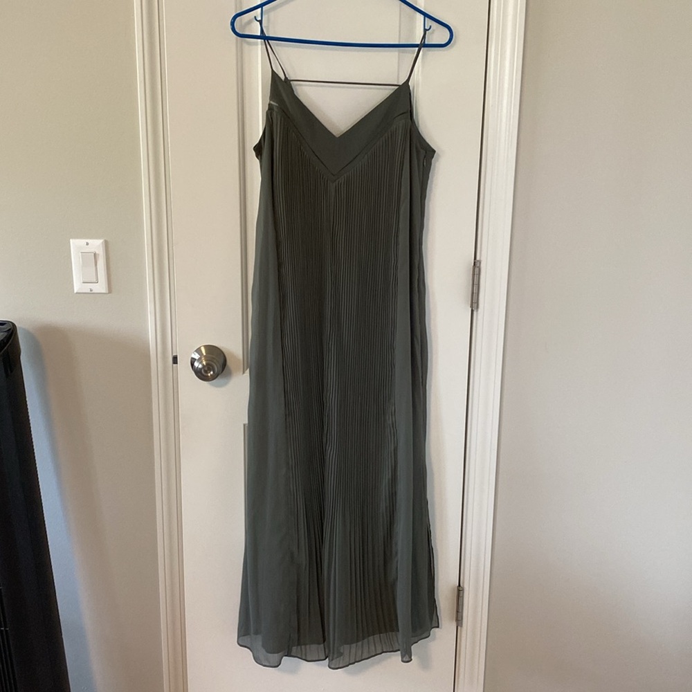 Club Monaco Pleated V Neck Dress - Picture 9 of 13